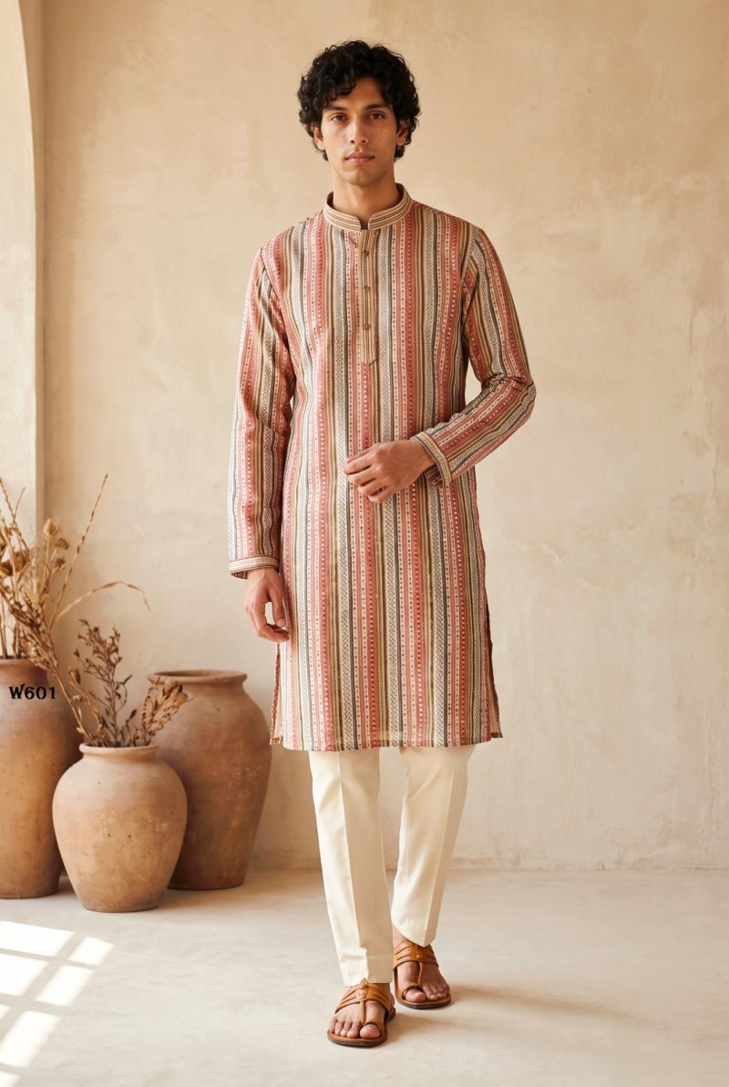 Outluk Wedding Vol 60 Silk Mens Kurta With Pajama 
